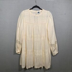 Old‎ Navy Cream Dress size M cotton bohemian cottage core dress